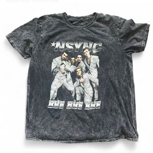 *NSYNC Grey Wash Graphic T-Shirt